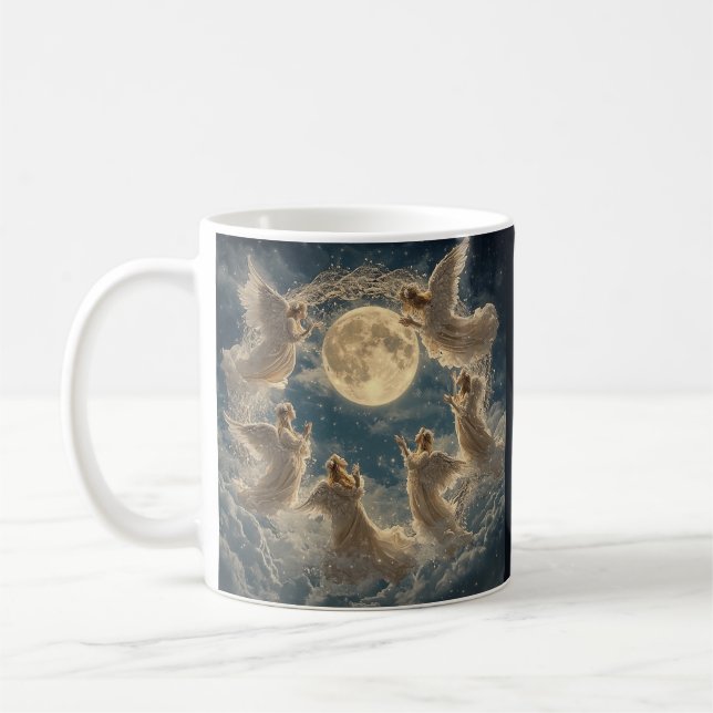 SING WE NOW OF JOY Christmas Mug / Angelic Choir (Left)