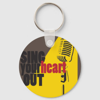 sing your heart out keychain