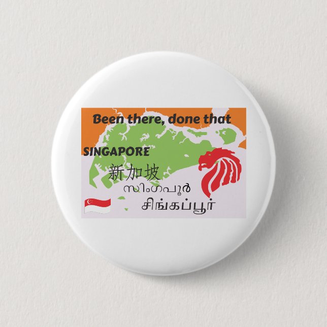Singapore 10 2 inch round button (Front)