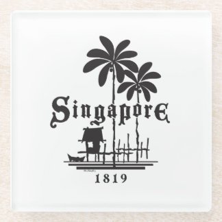 Singapore/1819 Glass Coaster
