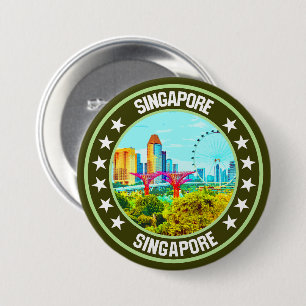 Singapore 3 inch round button