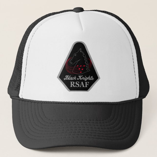 SINGAPORE AIR FORCE BLACK KNIGHTS RSAF TRUCKER HAT (Front)