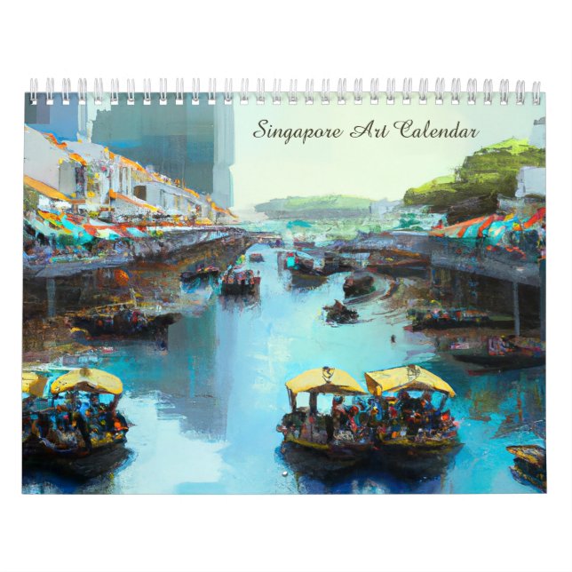 Singapore Art Watercolours Calendar (Cover)