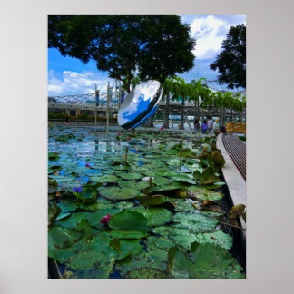 Singapore ArtScience Museum Lotus Pond Poster