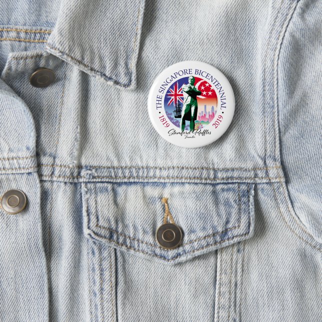 Singapore Bicentennial Collection v2- 2 Inch Round Button (In Situ)