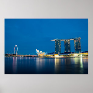Singapore Blue by the Bay Poster