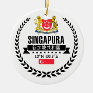 Singapore Ceramic Ornament