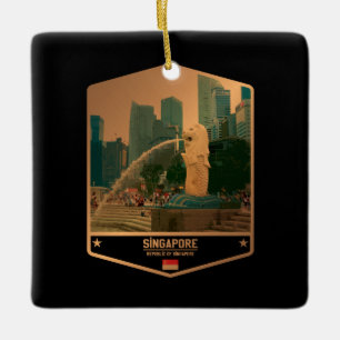 Singapore Ceramic Ornament