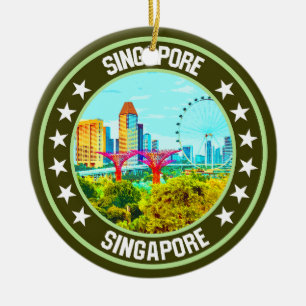 Singapore ceramic ornament