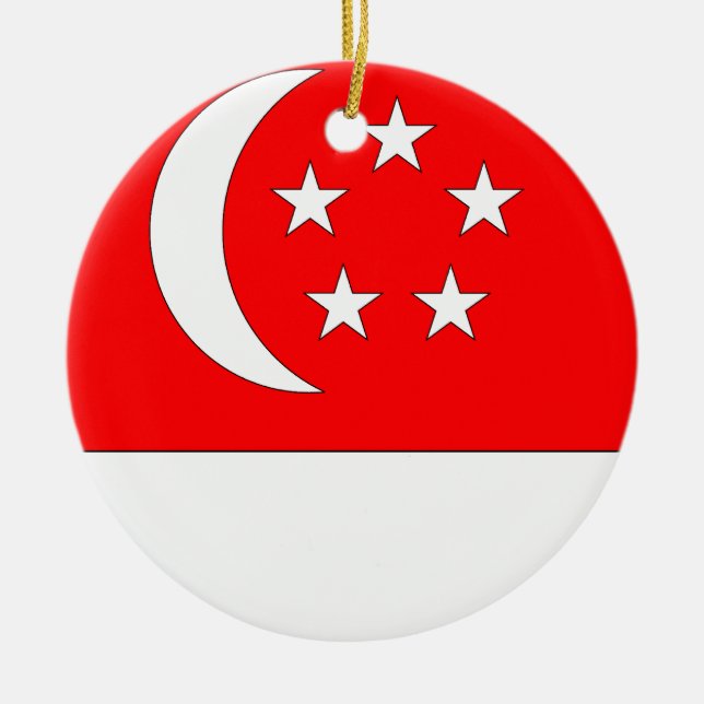 Singapore Ceramic Ornament (Front)