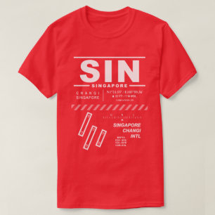 Singapore Changi Int'l Airport SIN Tee Shirt
