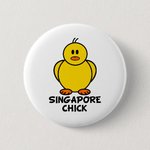 Singapore Chick 2 Inch Round Button