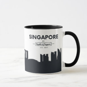 Singapore, China   City Coordinates Mug