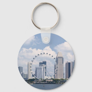 Singapore cityscape keychain