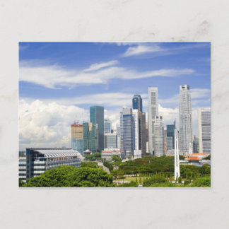 Singapore cityscape postcard