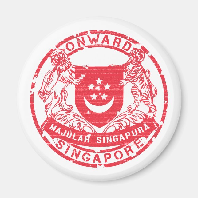 Singapore Coat of Arms Magnet (Front)