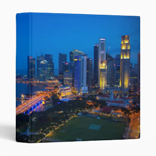 Singapore Downtown at Night Binder