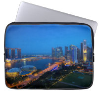 Singapore Downtown at Night