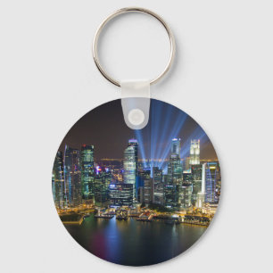 Singapore Downtown Lightshow Keychain