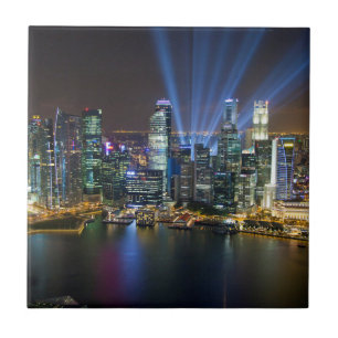Singapore Downtown Lightshow Tile