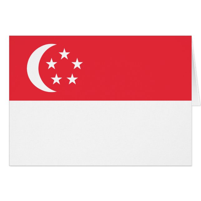 Singapore Flag (Devant horizontal)