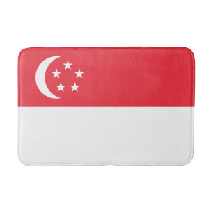 Singapore Flag Bath Mat