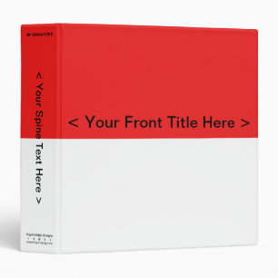 Singapore Flag Binder