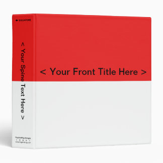 Singapore Flag Binder