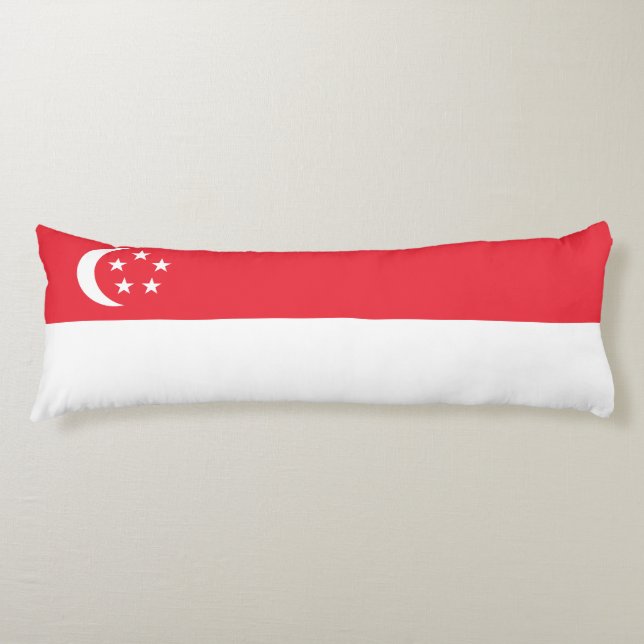 Singapore Flag Body Pillow (Front)