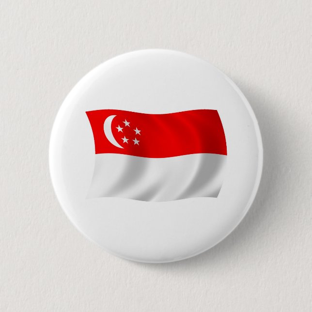 Singapore Flag Button (Front)