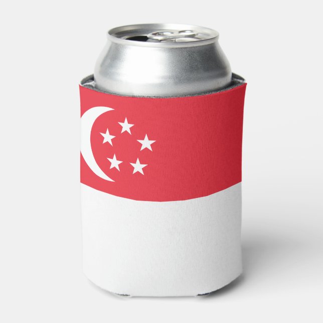 Singapore Flag Can Cooler (Can Front)