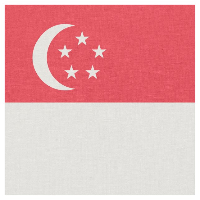 Singapore flag fabric (Close Up)
