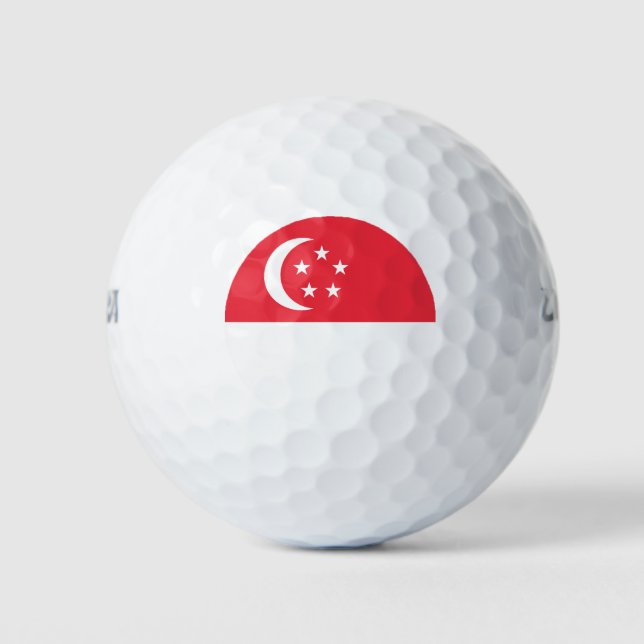Singapore flag golf balls (Front)