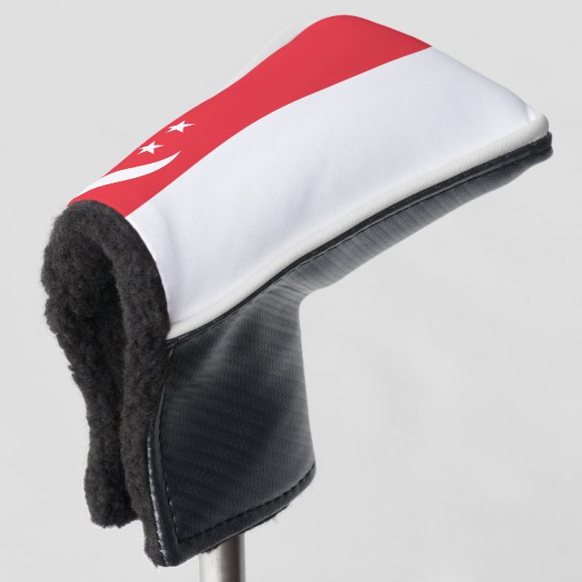 Singapore Flag Golf Head Cover (3/4 Front)
