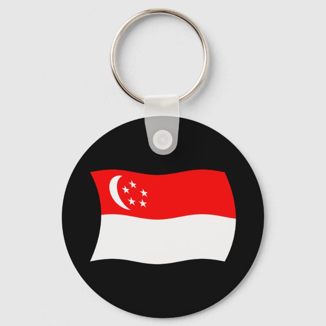 Singapore Flag Keychain (Front)