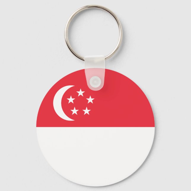 Singapore Flag Keychain (Front)