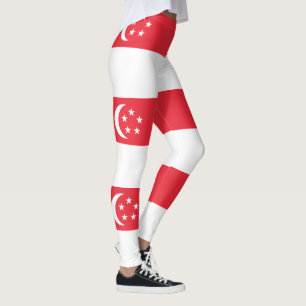 Singapore Flag Leggings