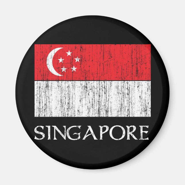 Singapore Flag Magnet (Front)