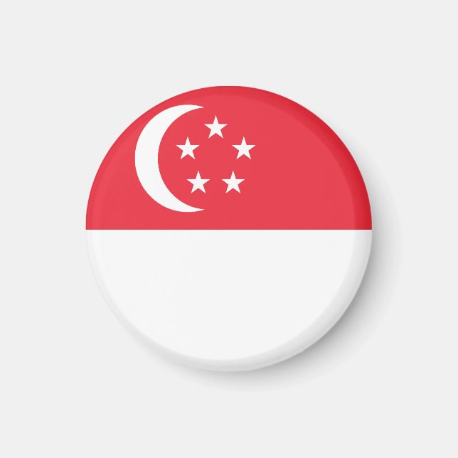 Singapore flag magnet (Front)