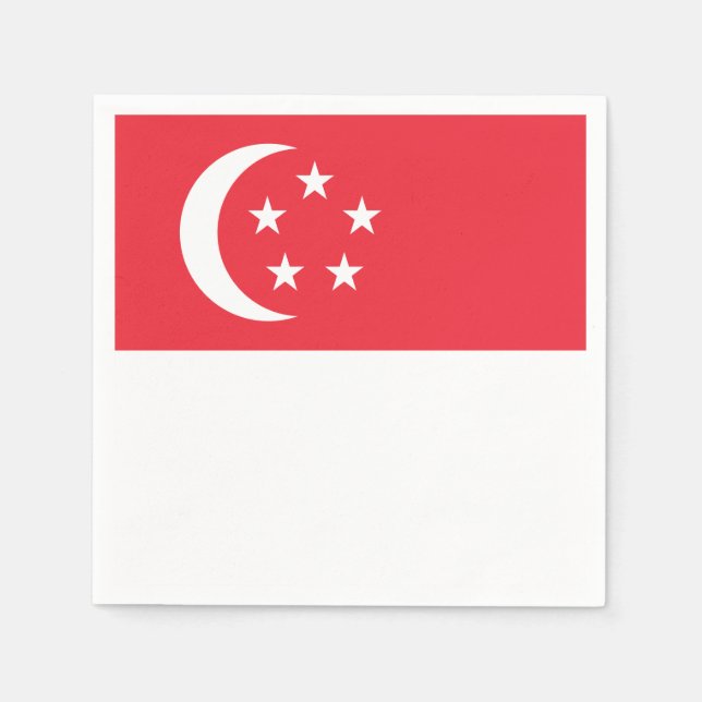 Singapore Flag Napkin (Front)