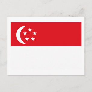 Singapore Flag Postcard