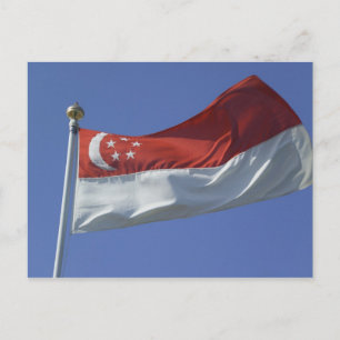 Singapore Flag Postcard