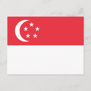 Singapore Flag Postcard