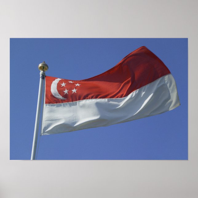 Singapore Flag Poster (Front)