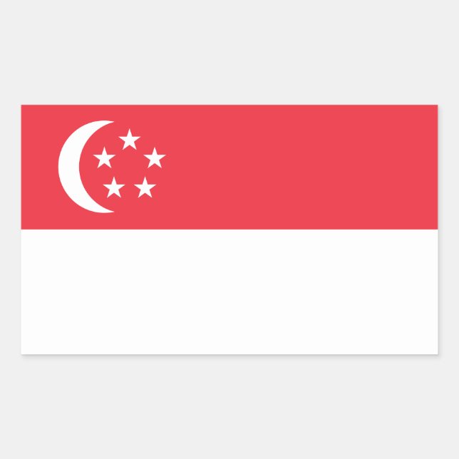 Singapore Flag Sticker (Front)