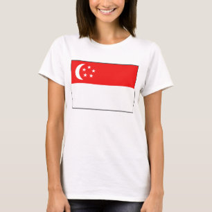 Singapore Flag x Map T-Shirt