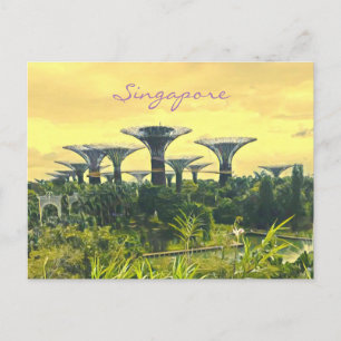 Singapore Gardens by the Bay travel print Postcard