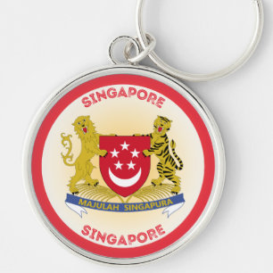 Singapore Heritage Emblem Keychain