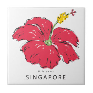 SINGAPORE HIBISCUS COLLECTION TILE