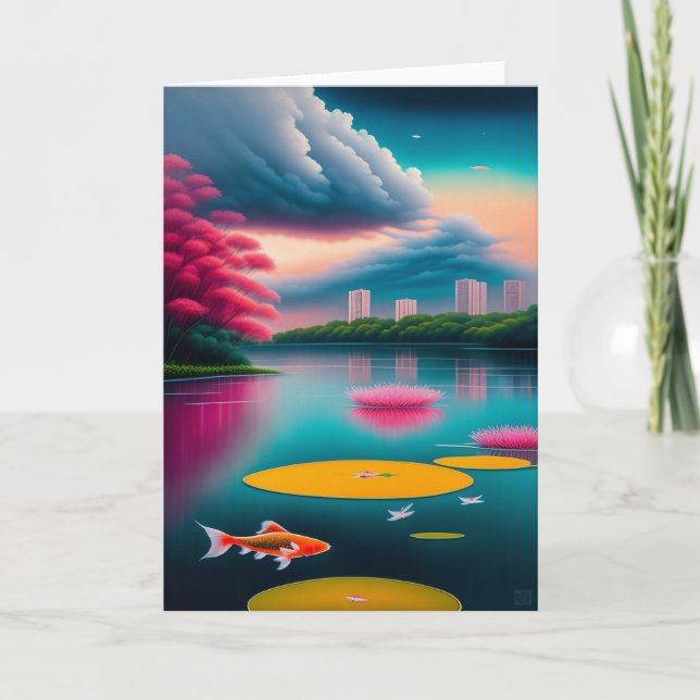 Singapore Koi Pond Card (Front)